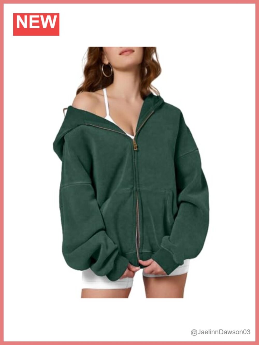 Oversized Acid Wash Zip Up Hoodie Heavyweight Fleece Sweatshirt